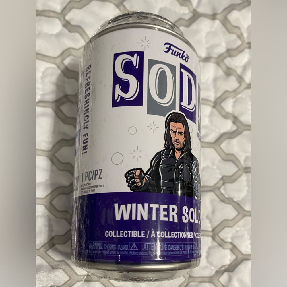 NEW LIMITED EDITION WINTER SOLDIER FUNKO VINYL SODA SEALED CAN